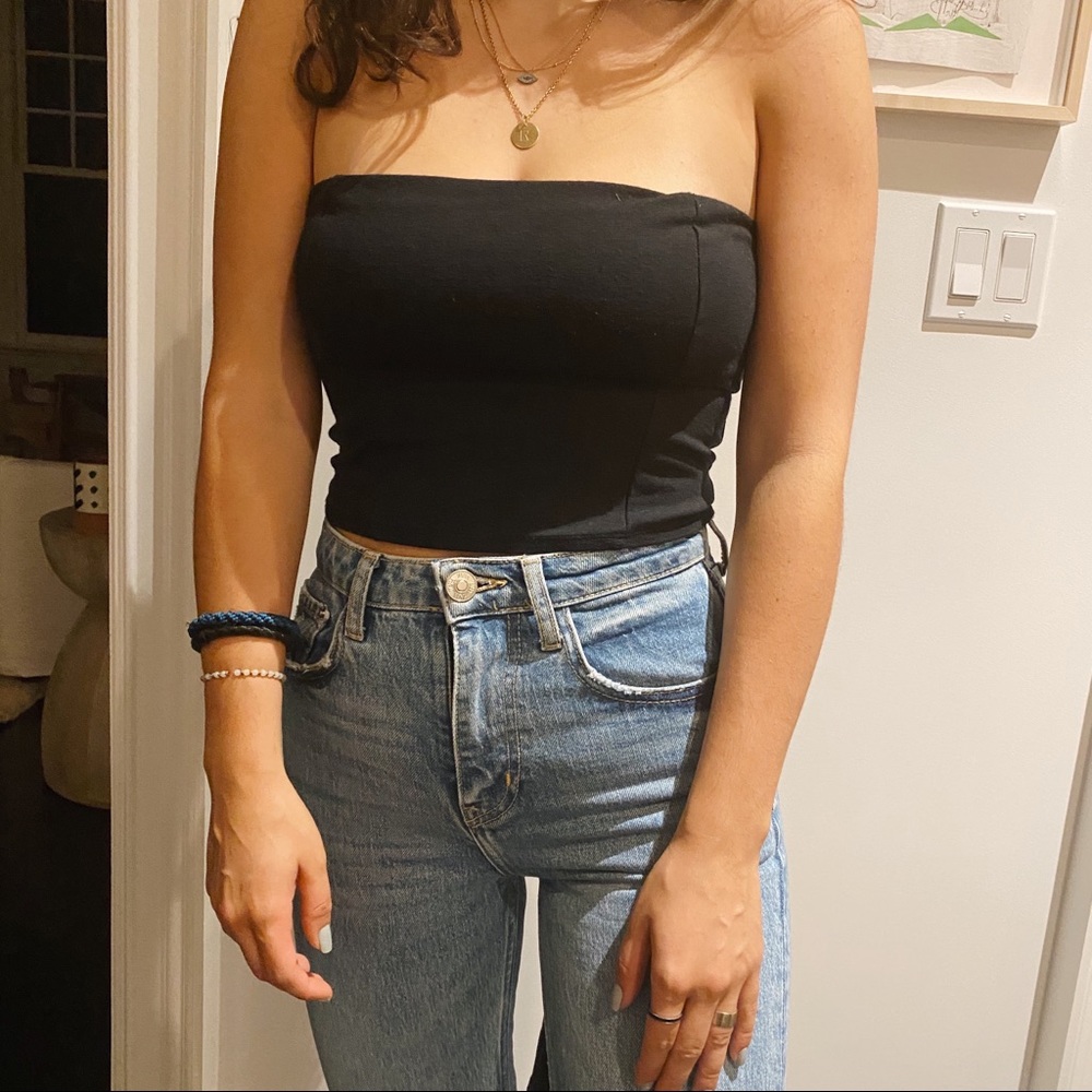 BLACK TIE TUBE TOP